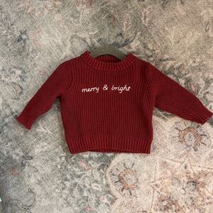 Cloud Island Red Knit Sweater